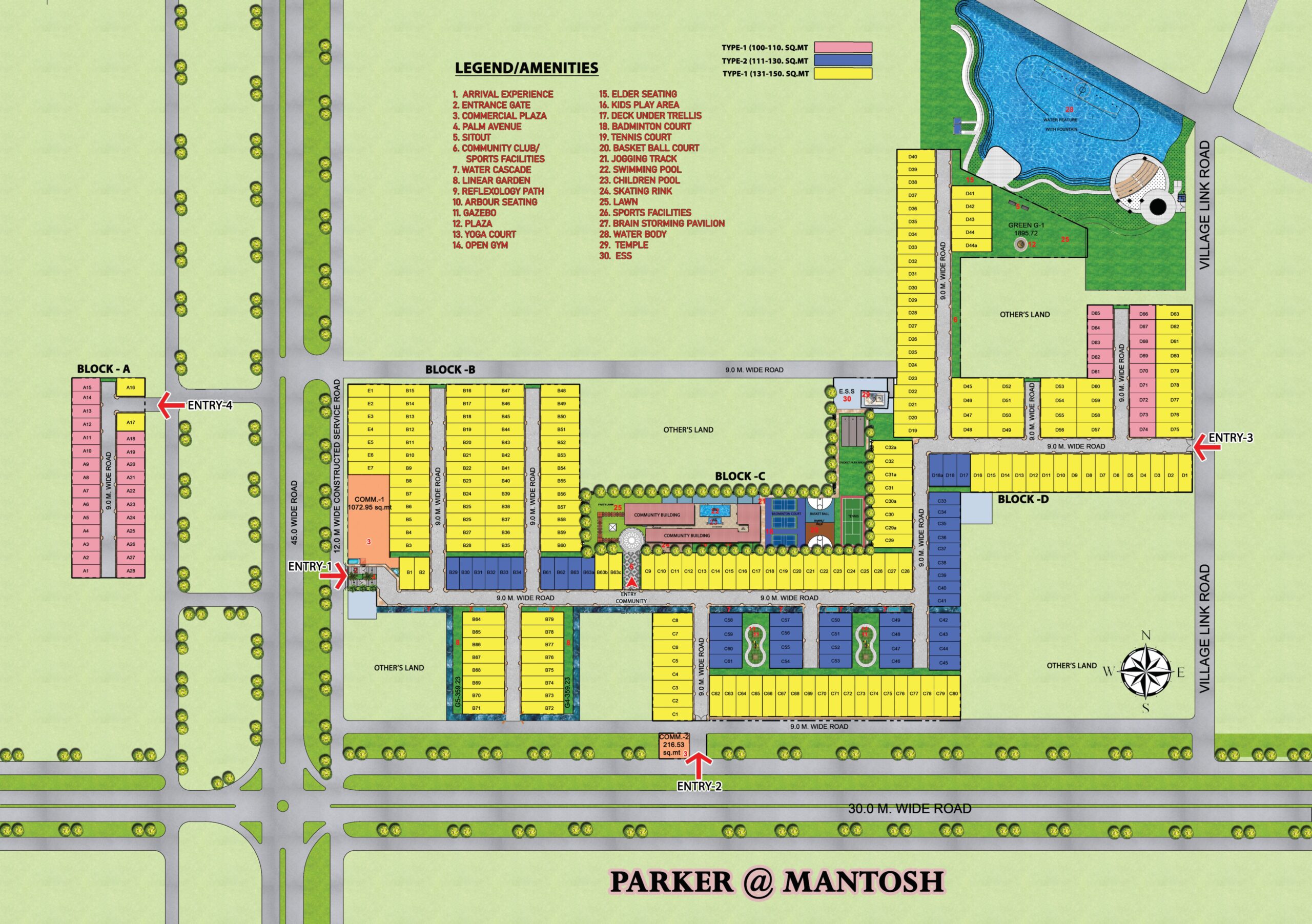 parker mantosh map