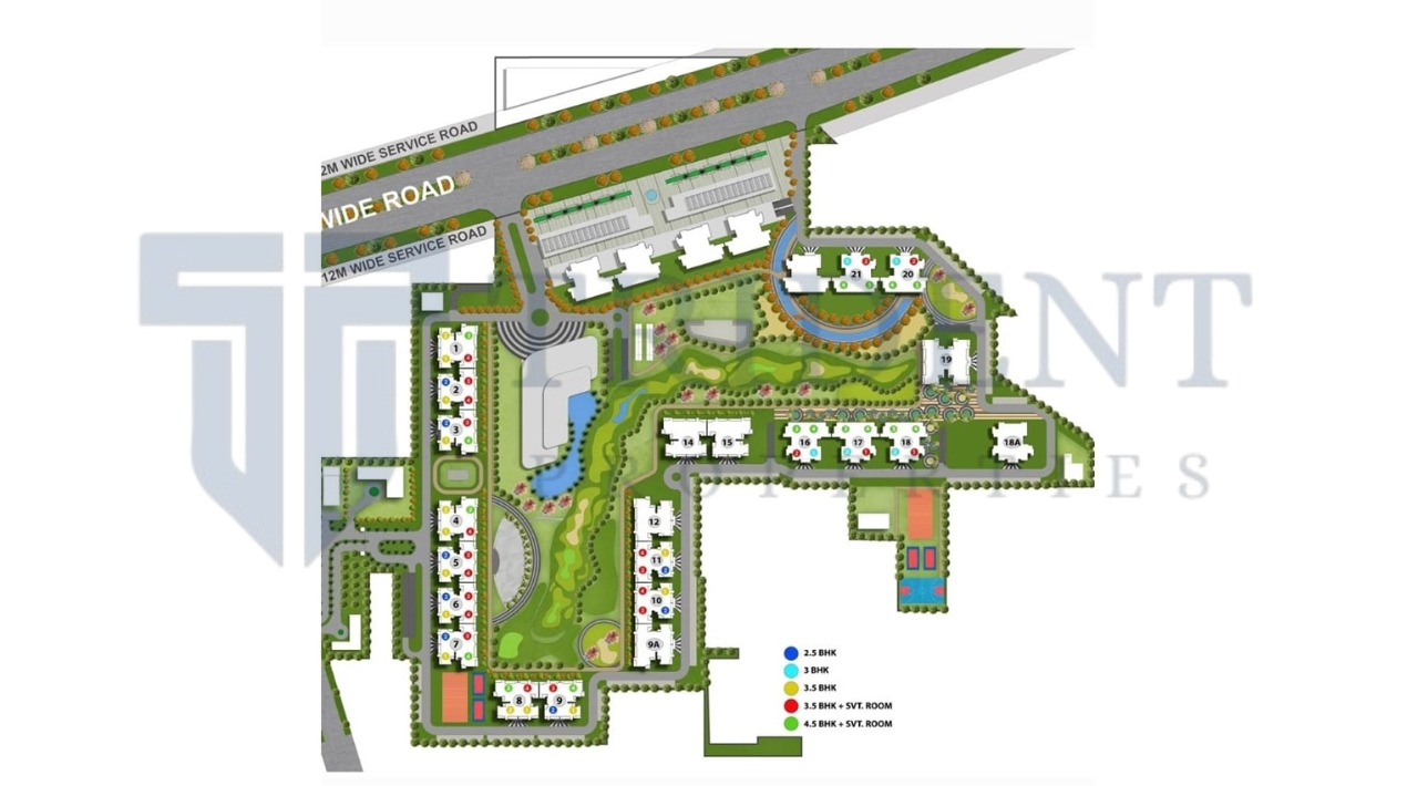 m3m golf hills site map