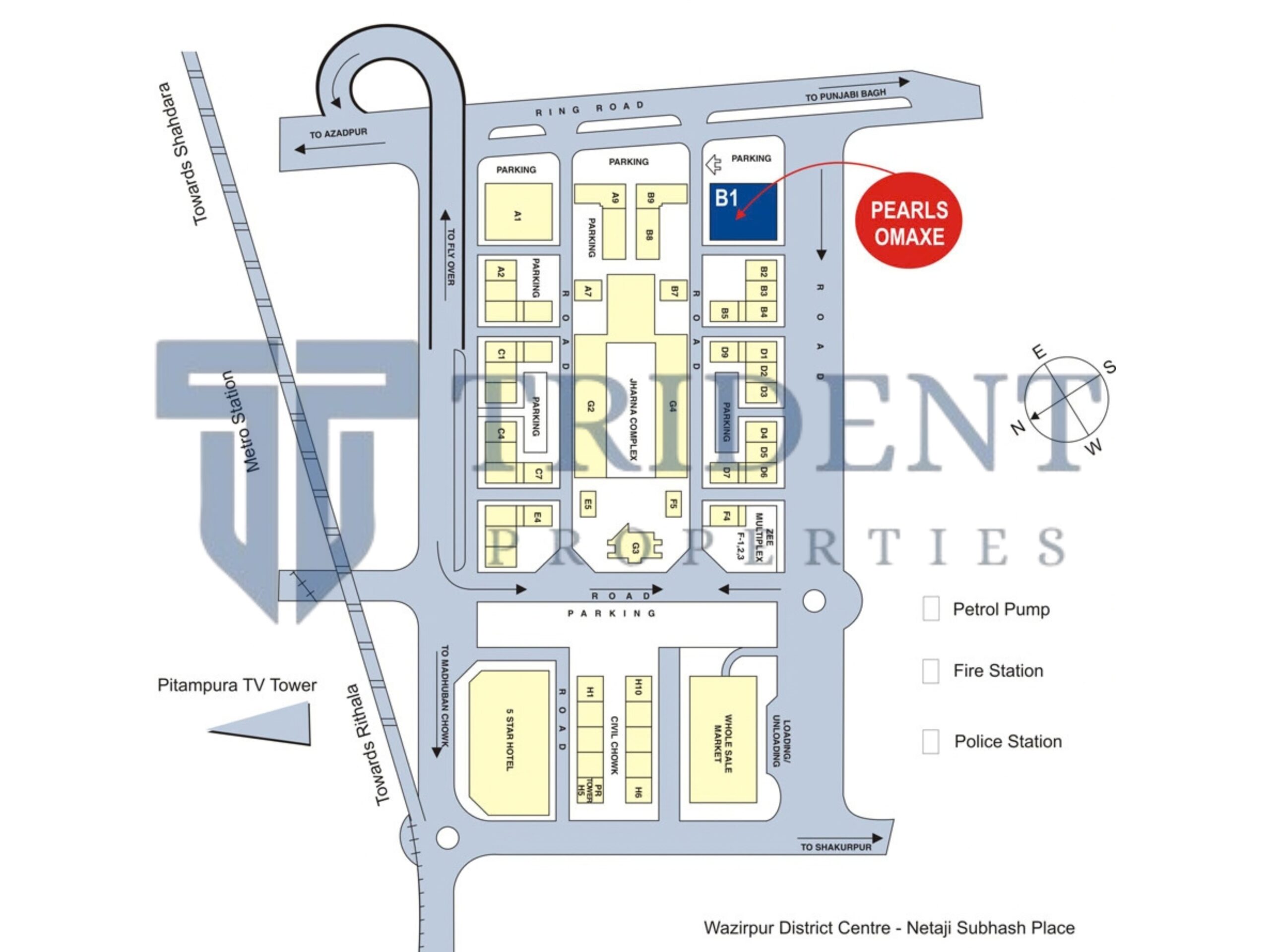 pearls omaxe tower site plan