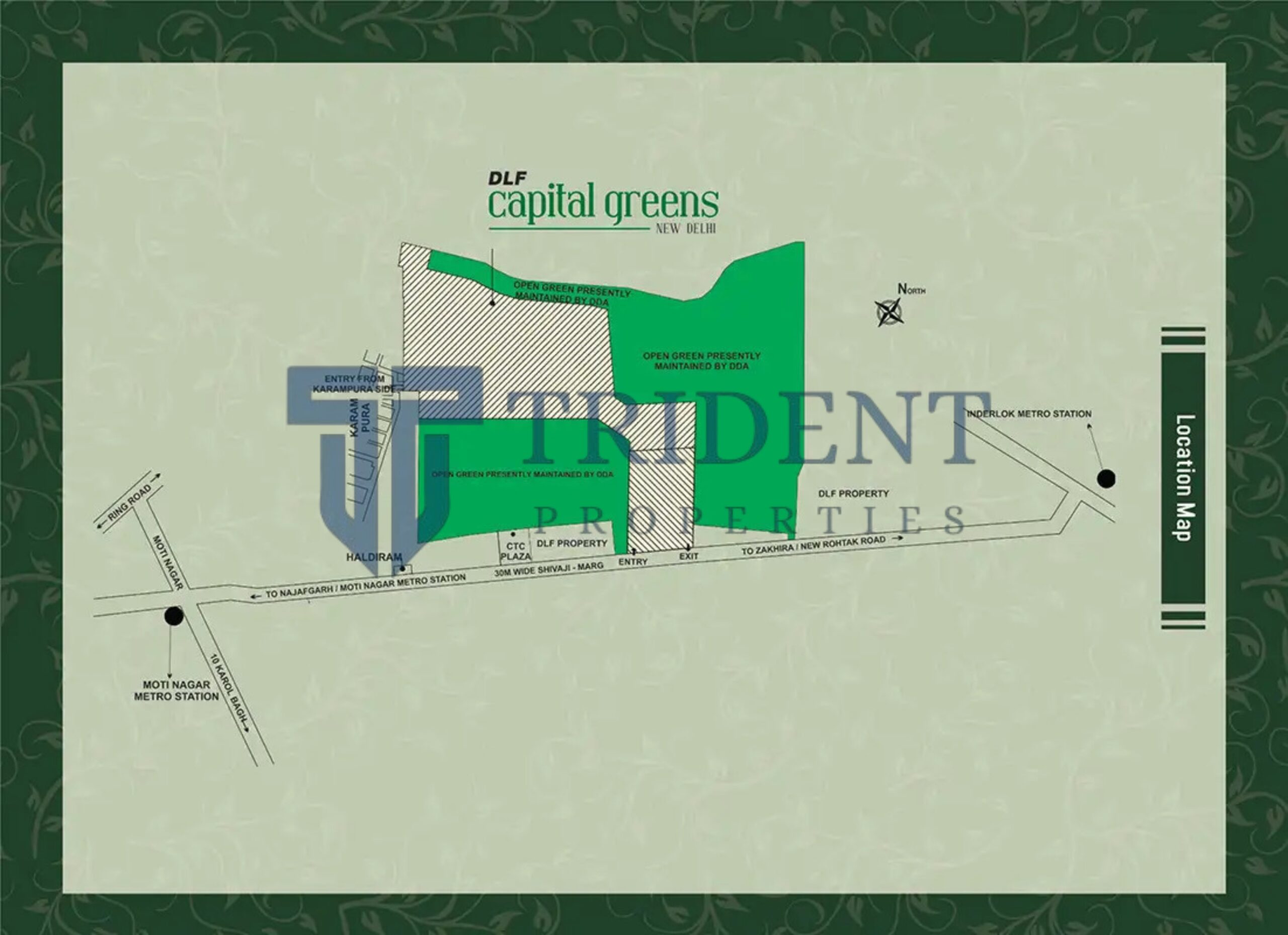 DLF capital green site plan