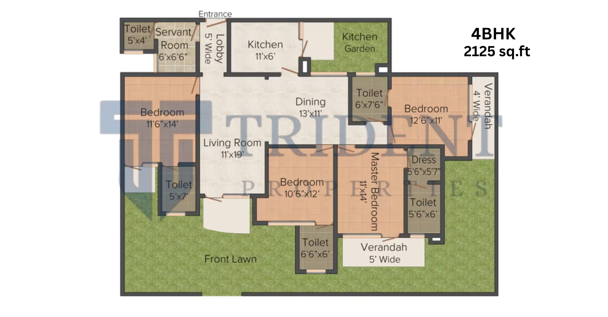 BTW Grand Square 4BHK Floor Plan